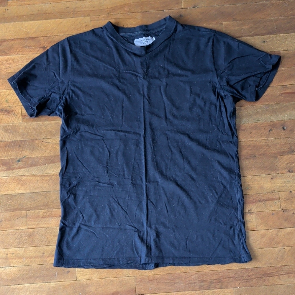 Classic Navy Men's 85%Cotton-15%Cashmere Made In Italy T-Shirt